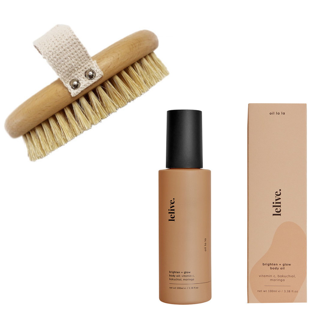 Body Brush + Oil Bundle